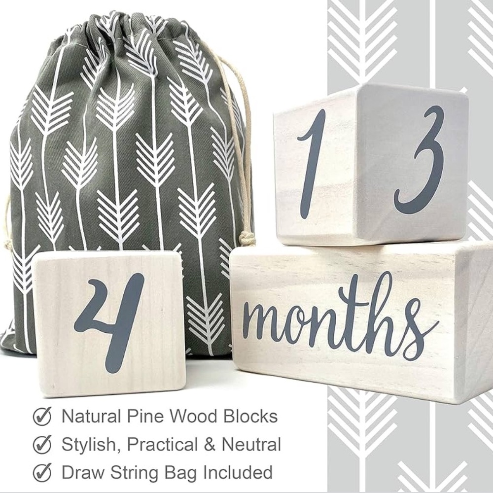 Baby Milestone Blocks - Picture 6 of 6